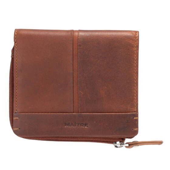 Maître Birkenfeld Portfel Ochrona RFID Skórzany 11 cm cognac