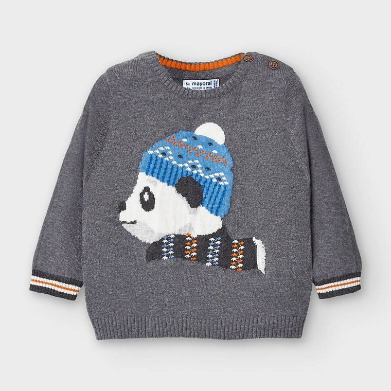 Mayoral, Sweter Intarsia Panda, rozmiar 74 cm