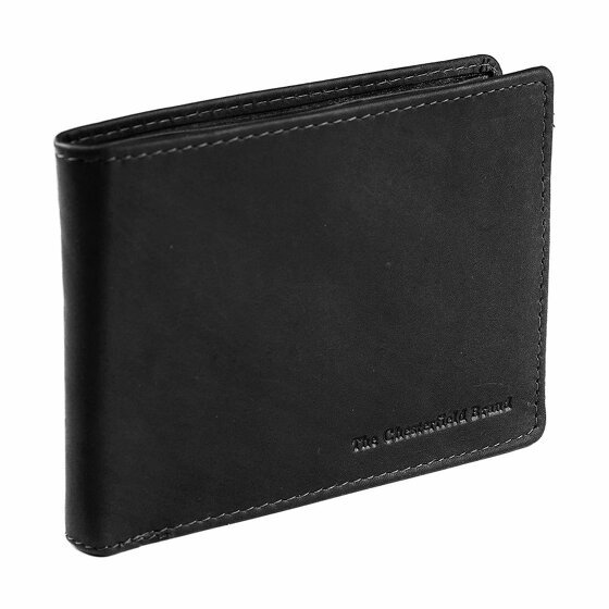 The Chesterfield Brand Timo Portfel Ochrona RFID Skórzany 11 cm black