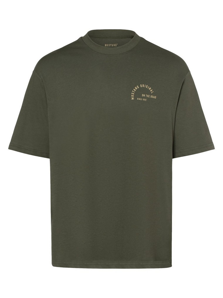 Mustang - T-shirt męski  Style Aidan, zielony