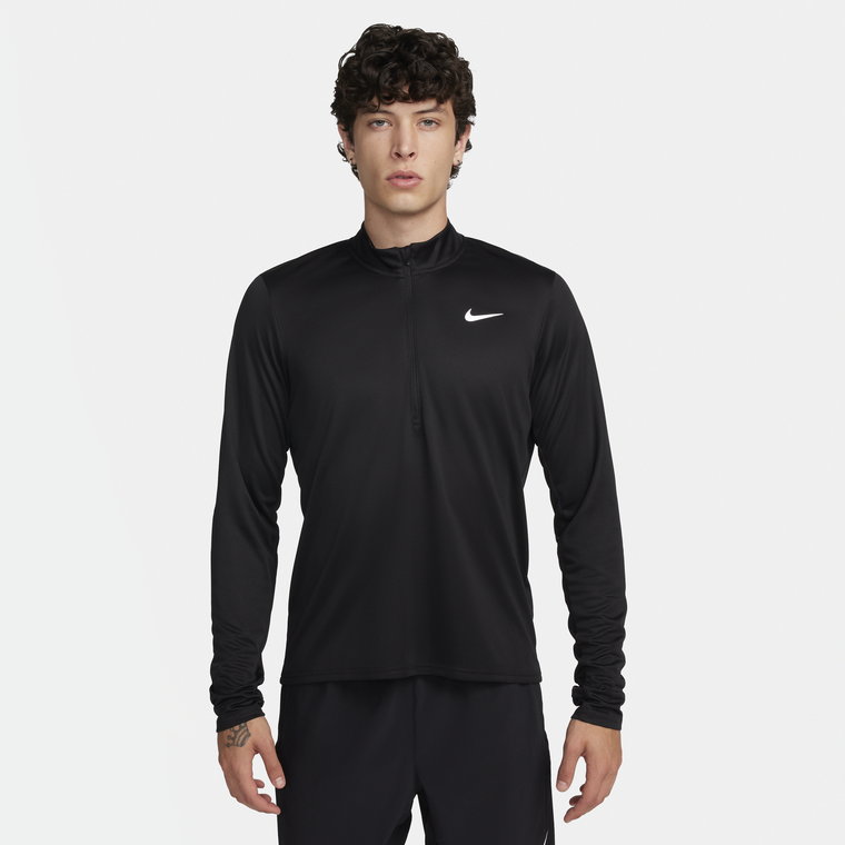 Męska koszulka do biegania z zamkiem 1/2 Dri-FIT Nike Pacer - Czerń