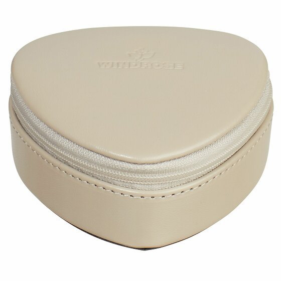 Windrose Merino Moda Leather Jewellery Box 9 cm grau