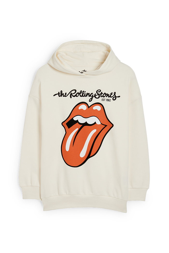 C&A Rolling Stones-bluza z kapturem, Biały, Rozmiar: 152