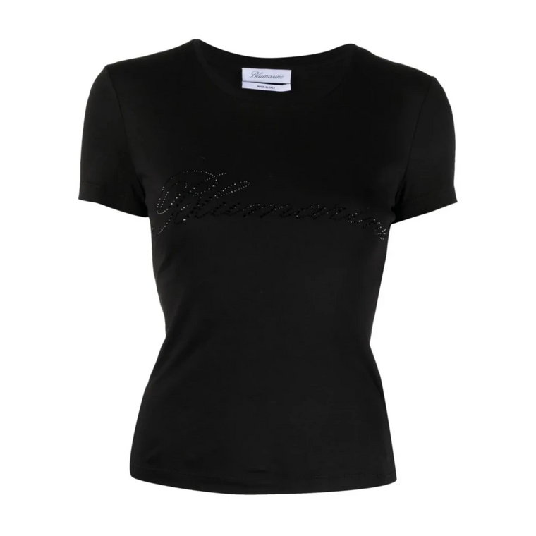 Czarne T-shirty i Pola dla Kobiet Blumarine