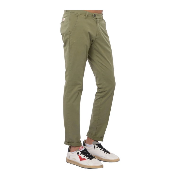 Zielone Spodnie Chino Slim Fit Roy Roger's