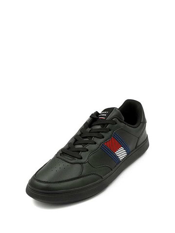 Tommy Hilfiger Skórzane sneakersy w kolorze czarnym