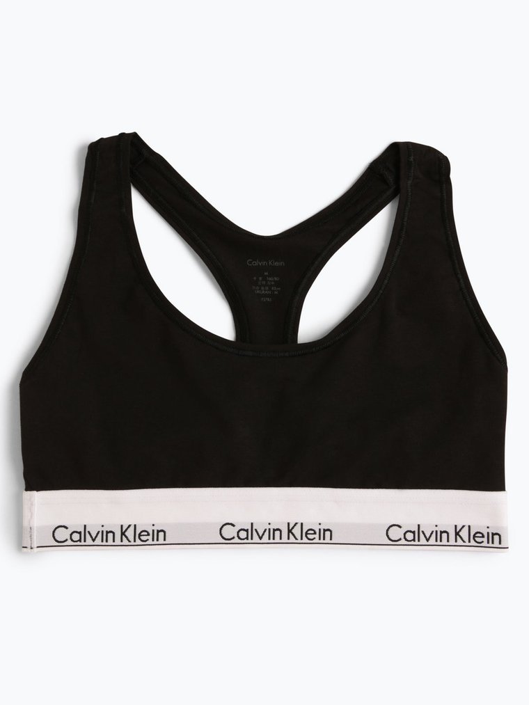 Calvin Klein Gorset damski Kobiety Bawełna czarny jednolity, S