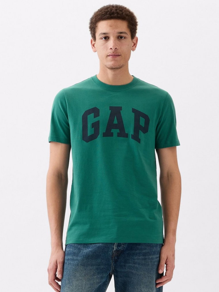Koszulka bawełniana długa męska GAP 856659-06 S Zielona (1200132689541). T-shirty męskie