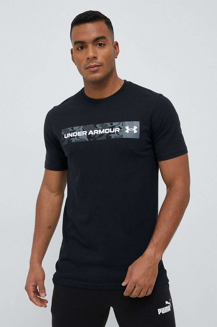 Under Armour t-shirt męski kolor czarny z nadrukiem 1376830