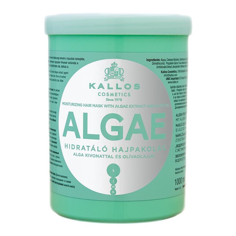 Kallos, Algae, maska nawilżająca z algami, 1000 ml