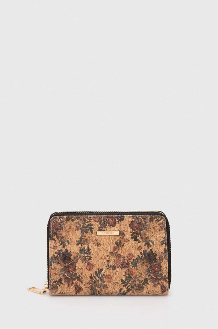 Pojemny kolorowy portfel damski skórzany - Granatowy 