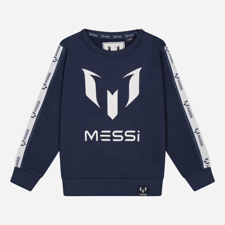 Bluza bez kaptura chłopięca Messi S49325-2 86-92 cm Granatowa (8720815173479). Bluzy chłopięce bez kaptura