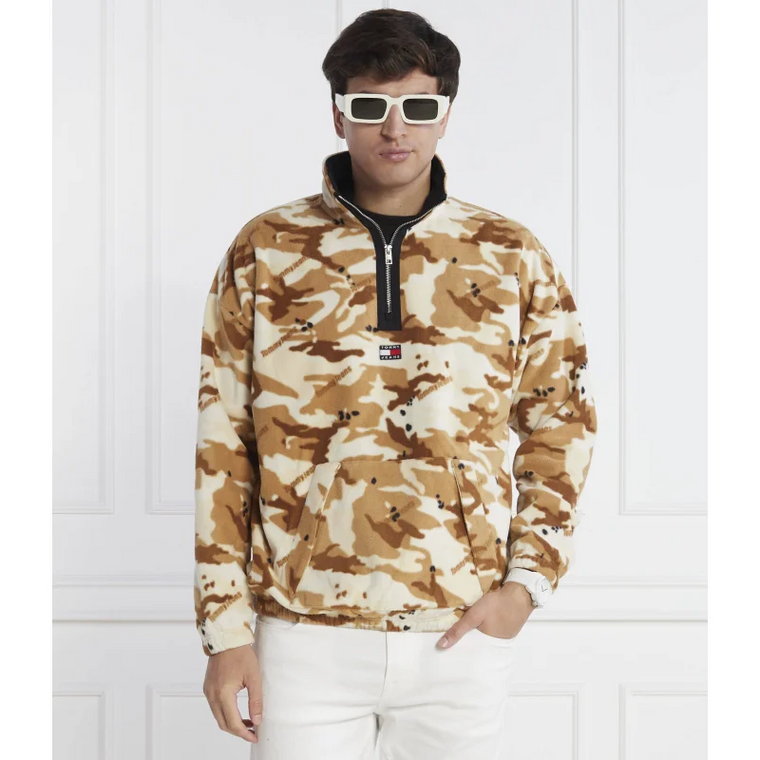 Tommy Jeans Polarowa bluza CAMO | Oversize fit