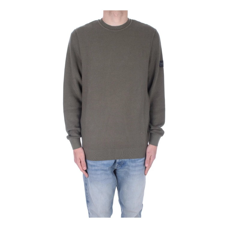 Zielone Swetry dla Mężczyzn - Klasyczny Komfort Barbour