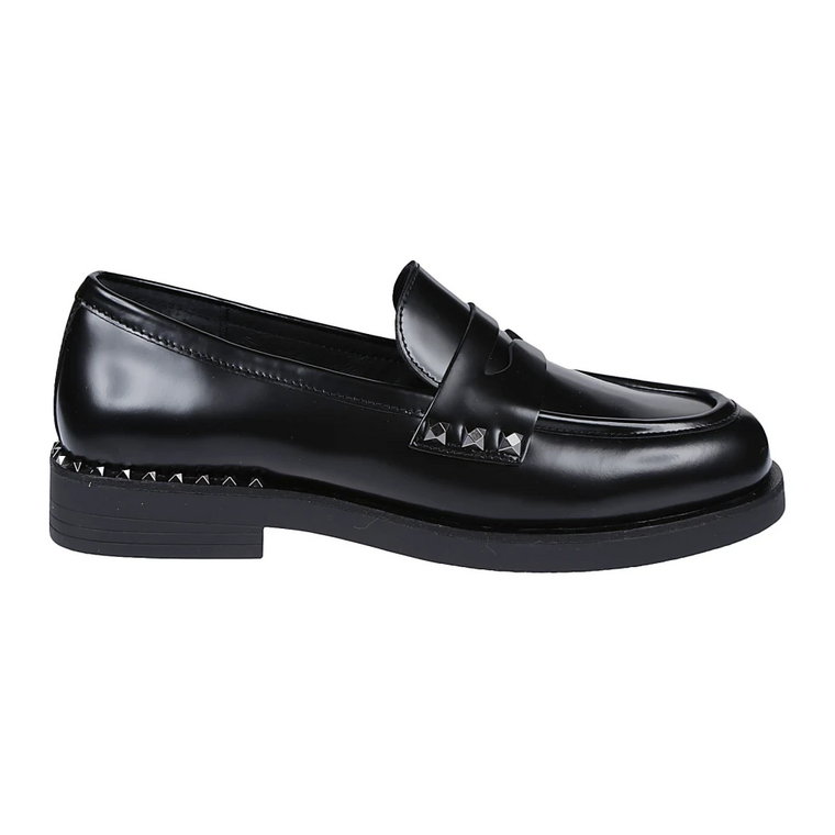 Czarne Whisperstu Loafers ASH