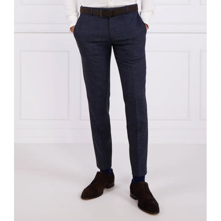 Joop! Wełniane spodnie 17 JT-34Blayr-STR12 | Slim Fit | z dodatkiem lnu