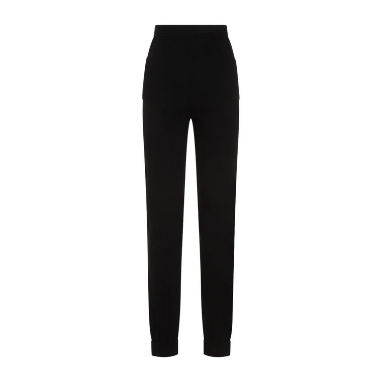 Czarna Legginsy z Kaszmiru Aw23 Saint Laurent