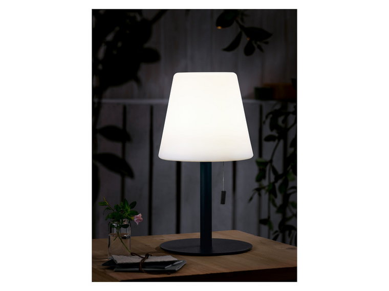 LIVARNO home Akumulatorowa lampka stołowa LED do użytku na zewnątrz, ze zmianą koloru (Bezprzewodowa lampa dekoracyjna)