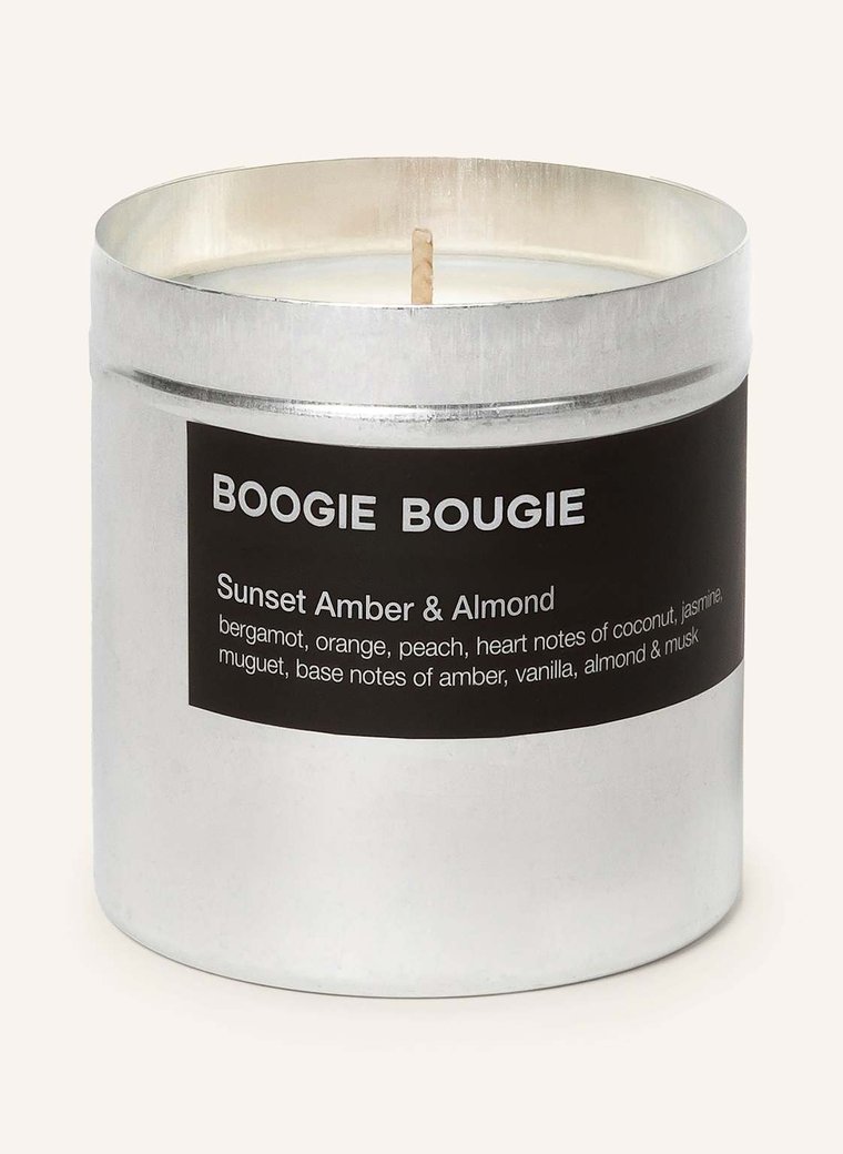 Boogie Bougie Świeca Zapachowa Sunset Amber & Almond silber