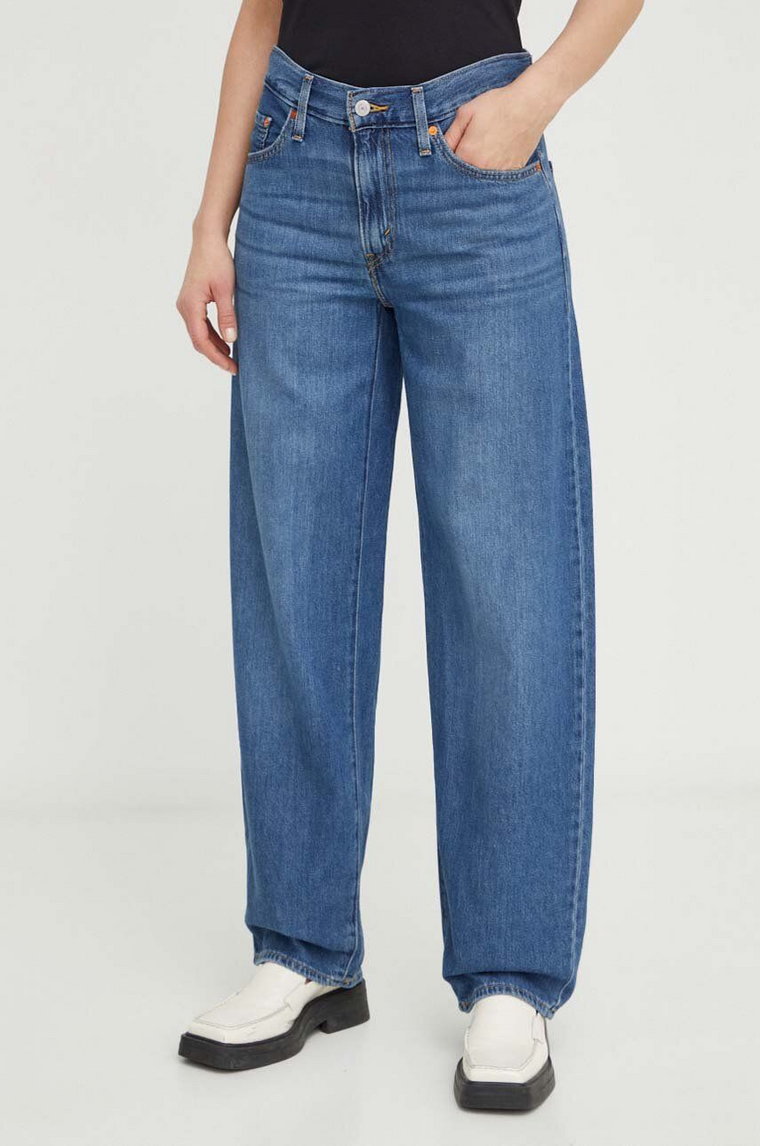 Levi's jeansy BAGGY DAD damskie medium waist