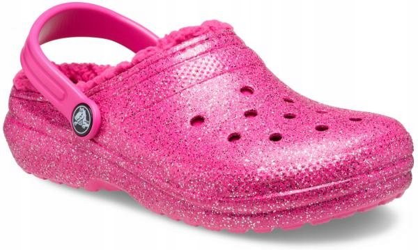 Dziecięce Ocieplane Buty Chodaki Crocs Classic Lined 207462 Clog 32-33