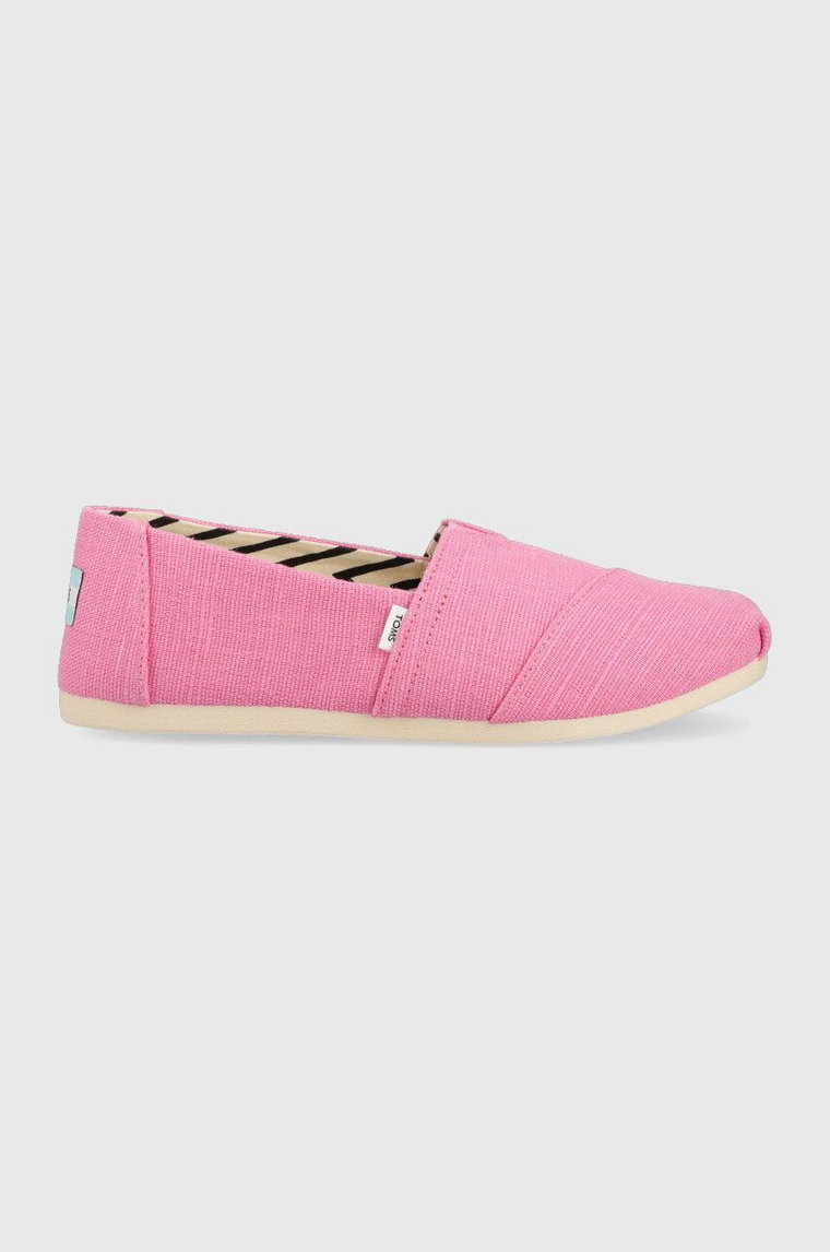 Toms espadryle Alpargata kolor różowy