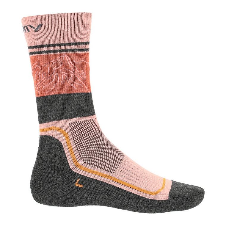 Damskie skarpety trekkingowe Viking Boosocks Heavy Lady pink/grey - 35-37