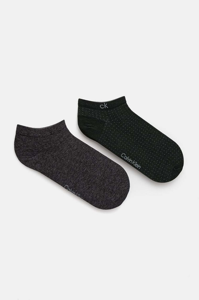 Calvin Klein skarpetki 2-pack męskie kolor zielony 701229435