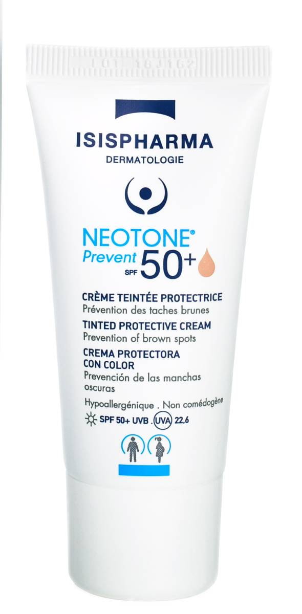 Isispharma Neotone Prevent SPF50+ - Ochronny krem tonujący  średnie zabarwienie 30ml