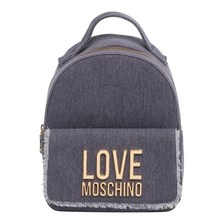 Plecak z Logo i Zamkiem Błyskawicznym Love Moschino