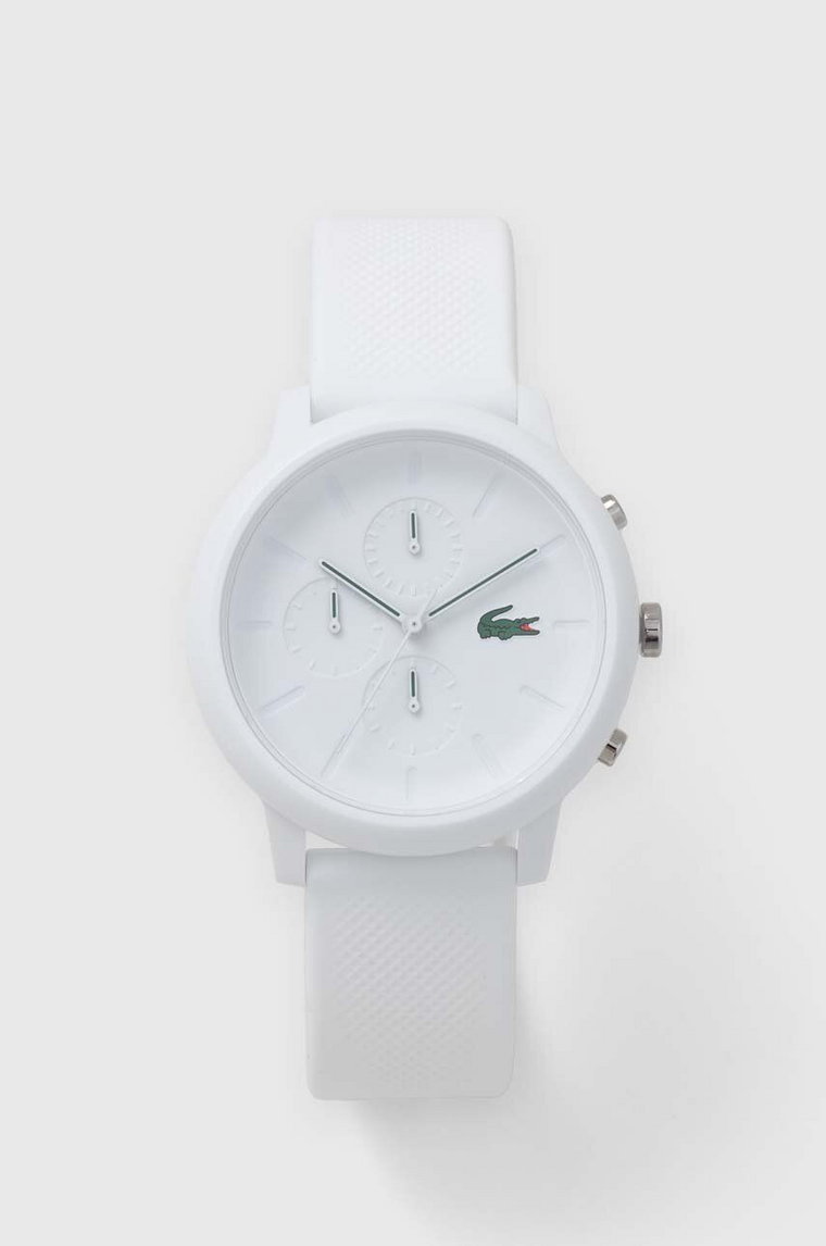 Lacoste zegarek 2011246 męski kolor biały