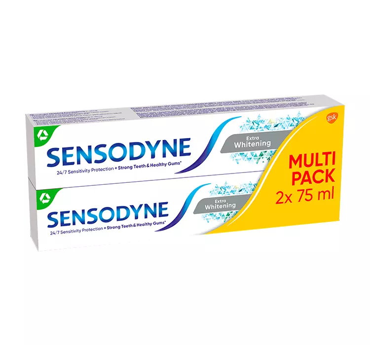 SENSODYNE EXTRA WHITENING DUO PACK PASTA DO ZĘBÓW 2x75ML