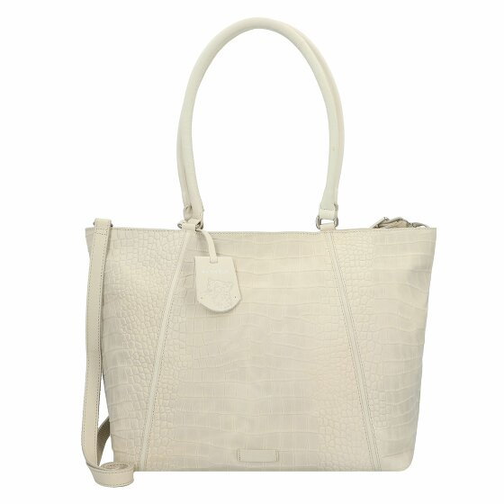 Burkely Cool Colbie Shopper Bag Skórzany 37 cm chalk white