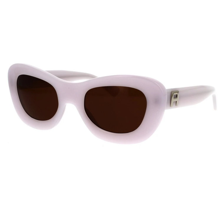 Odważne białe okulary przeciwsłoneczne w stylu motyla Ambush