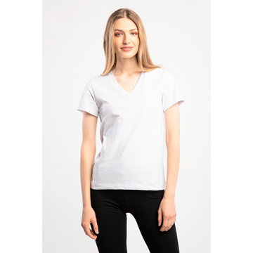 Koszulka Noona Salm T-shirt v-neck White Salm T-shirt v-neck White - S