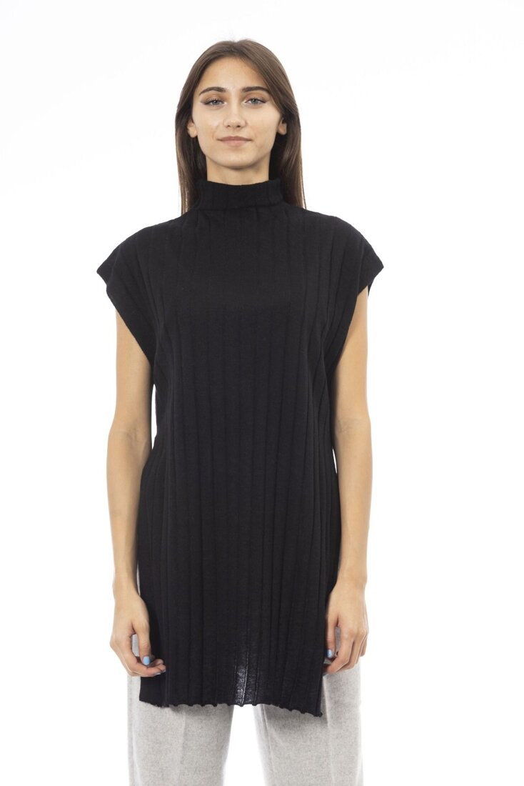 Swetry marki Alpha Studio model AD8605H kolor Czarny. Odzież damska. Sezon: