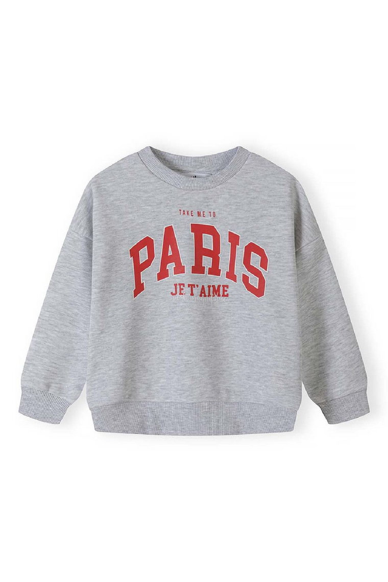 Bluza dresowa szara dla małej dziewczynki-  Paris