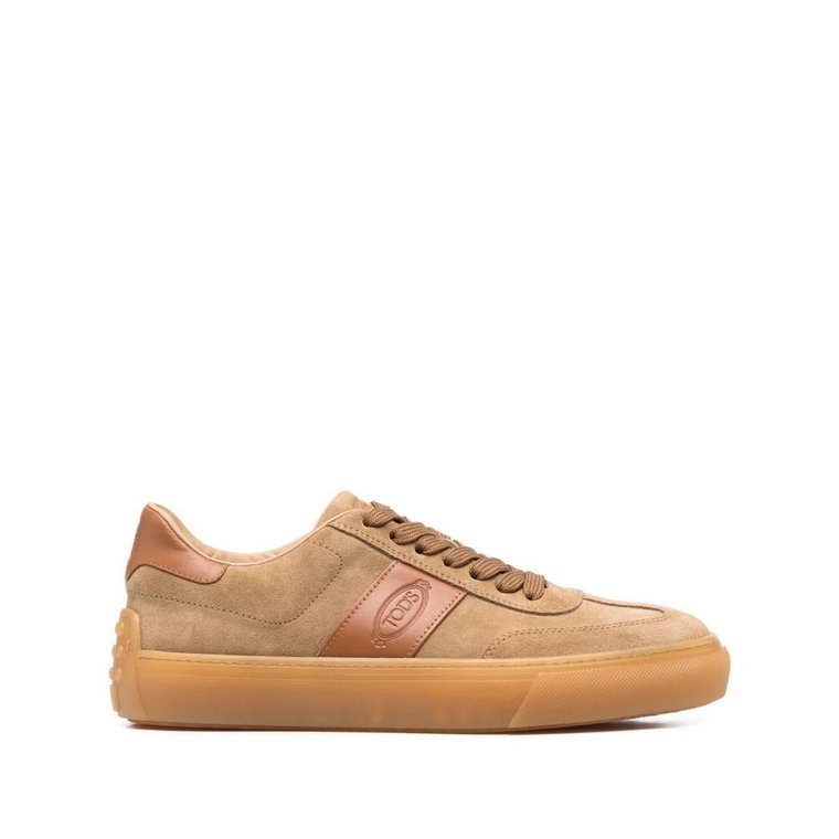 Beige Color Block Sneakers Tod's