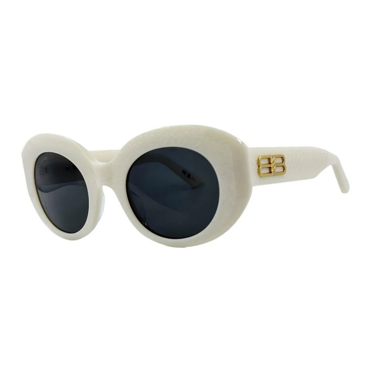 Unikalne Białe Okulary przeciwsłoneczne Balenciaga