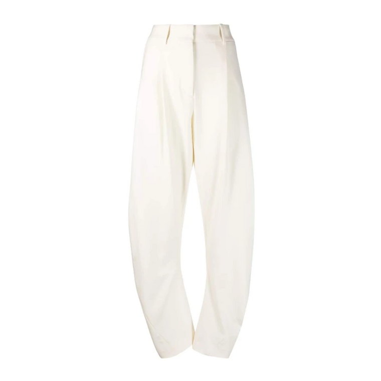 Straight Trousers Off White