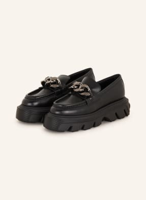 Casadei Loafersy Na Platformie Generation C schwarz