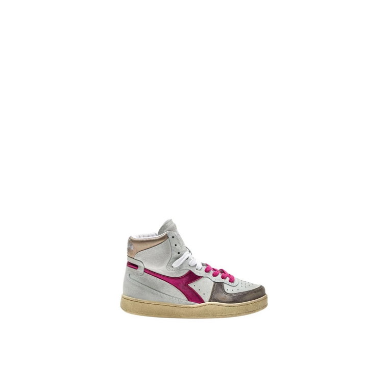 Metallic Pigskin Basket Sneakers Diadora