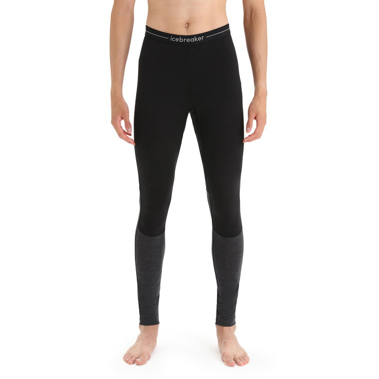 Męskie legginsy termoaktywne Icebreaker 125 Oasis black/jet heather - S