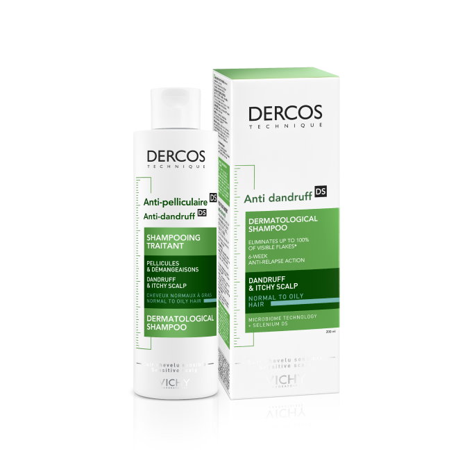 VICHY DERCOS Szampon Przeciwłupieżowy, Suchy - 200 ml