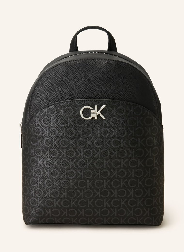 Calvin Klein Plecak Re-Lock Dome Z Kieszenią Na Laptop schwarz