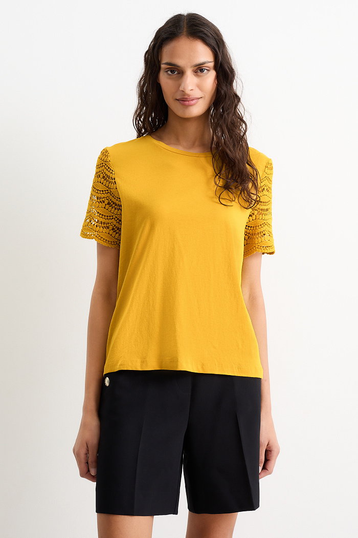 C&A T-shirt, żółty, Rozmiar: M