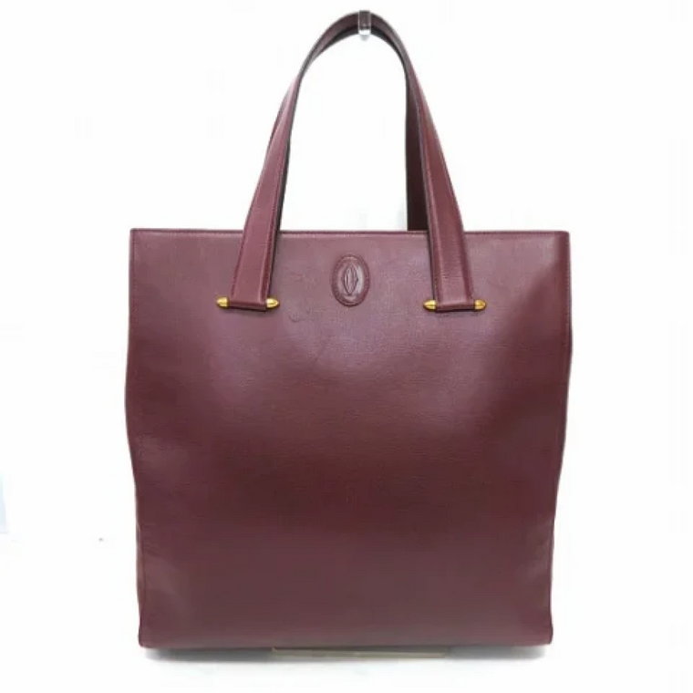 Pre-owned Leather totes Cartier Vintage