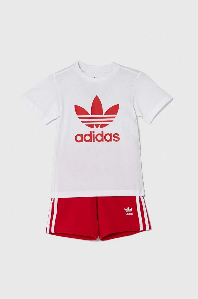 adidas Originals komplet dziecięcy kolor czerwony