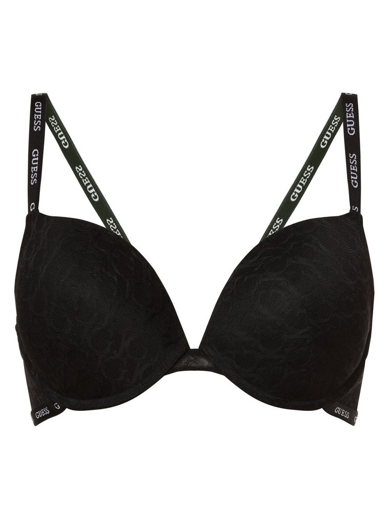 GUESS - Damski biustonosz push-up, czarny