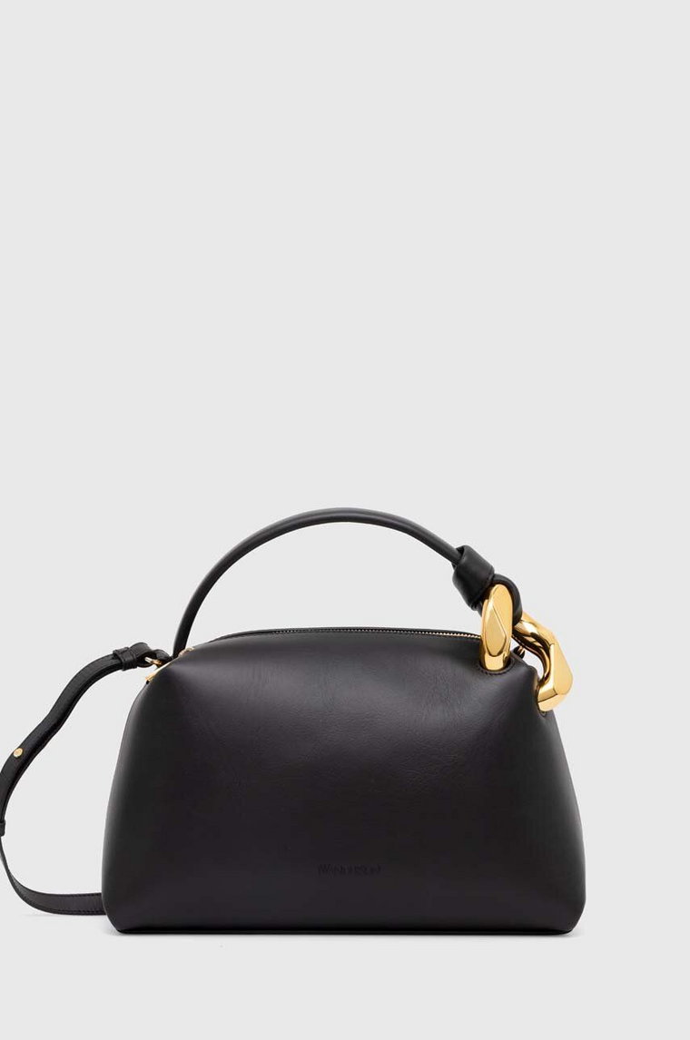 JW Anderson torebka skórzana Corner Bag kolor czarny HB0557.LA0307.999